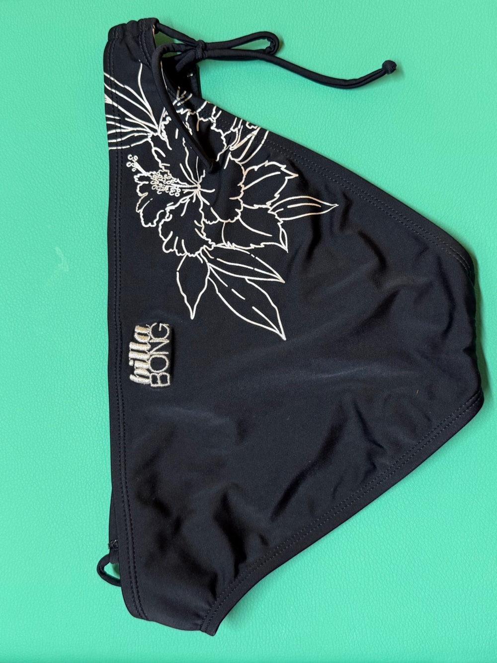 Billabong Black Floral Tie-Halter Bikini - Picture 3 of 5